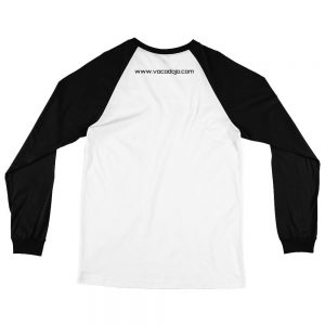 Vocodojo White and Black Baseball Jersey T-Shirt